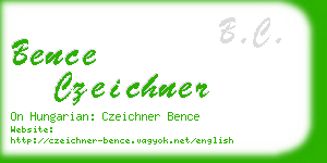bence czeichner business card